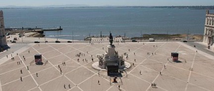 Comercio Square Arch, New Lisbon Downtown Viewpoint